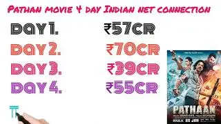 Pathan movie 4 day  India net connection #pathan