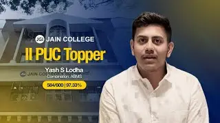 PUC results Karnataka | JAIN College Celebrates Yash S Lodha&rsquo;s 584/600 in Commerce (ABMS) AY 2024-25