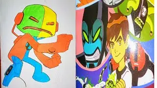 Live! Ben10 coloring tutorial🔥