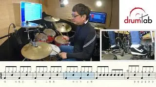 해운대 연가(쉬운악보2)(동영상악보)-전철-노창국-일산드럼학원,화정드럼학원,드럼악보,드럼커버,Drum cover,drumsheetmusic,drumscore