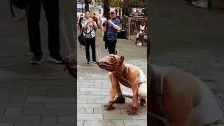 Biggest rat head in Leicester Square #performer #viral #disney #halloween
