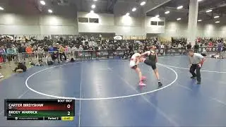 130 Lbs Cons. Semi - Brody Warrick, IA Vs Carter Birdyshaw, WI 8b3c