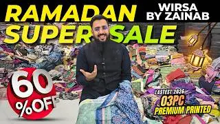 60% Off Wirsa By Zainab | Ramadan Super Sale | Branded Cut Pieces