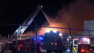 Large fire extinguished; building damaged