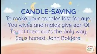Candle Saving | Nursery Rhyme for Kids📚Read Aloud & Early Reading Practice