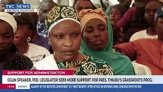 Ogun Speaker, Fed Legislator Seek More Support For Pres. Tinubu's Grassroots Prog.