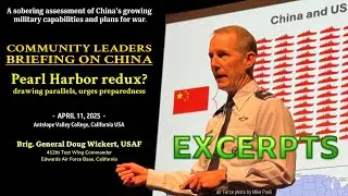 U.S. General Warns of potential Pearl Harbor type Attack from China. Urges Communities Prepare.