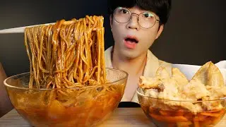 [SUB] 통째로 부어서 만든 진짜 짬짜면 ㅋㅋㅋ, JJAJANGMYEON & JJAMPPONG MIX, STRANGE FOOD MUKBANG, EATING SHOW!