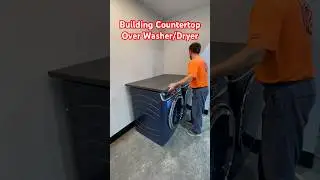 Easy Made Work Space #countertop #washerdryer #howto
