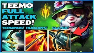 TEEMO FULL AD ATTACK SPEED! IS TERMINUS GOOD ON TEEMO?!