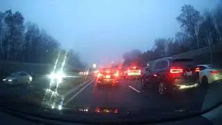 Driving on a rainy afternoon