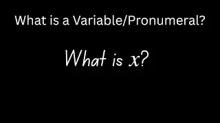 What Does &lsquo;𝑥&rsquo; Really Mean? Understanding Variables/Pronumerals.-Algebra Basics
