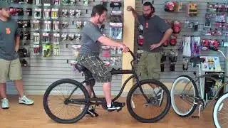Appropriate beach cruiser bicycle sizing for men