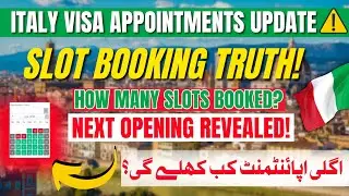 Italy Visa Appointment Update 2025 | How Many Students Got Slots & When Will It Reopen?