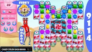 Candy Crush Saga Level 9114 NO BOOSTERS 🔄✅ Passed on First Try™ Combolicious™ 24