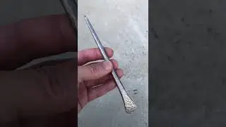 titanium hair stick &ldquo;silver rock&rdquo;