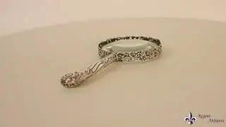 Antique Victorian Sterling Silver Magnifying Glass by Asprey 19th Century