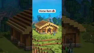 Horse Barn 🏡 #shorts #minecraft