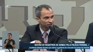 Polícia Federal em audiência pública no Senado sobre os CACs