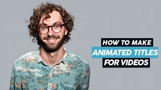 How to Make Animated Titles | Title Animation | HYPE TEXT Tutorial