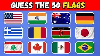 Can You Guess the 50 Flags? | Ultimate World Flags Quiz Challenge!