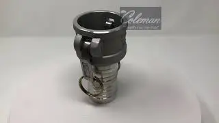 20C Cam and Groove Coupler 2 inch PT Cam X Hose Shank Coleman Vacuum Systems 1 (800) 645-1136 USA