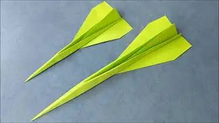 How to Make a Concorde Origami Paper Plane. Самолет Конкорд оригами. 摺紙飛機. 折り紙飛行機.