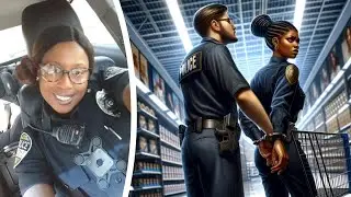 On Duty Officer In Uniform Arrested For Shoplifting By Store Security.