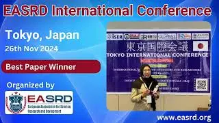 EASRD, Tokyo, 26th Nov 2024 Conference  Best Paper Winner