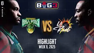 2025 BIG3 Week 9 In 3 Minutes - LA Riot vs. Boston Ballhogs