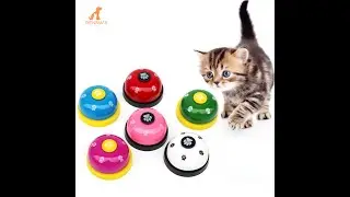 Renna's  Pet Training Bell Cat and Dog Toys With Sound Foot Design Interactive Dog Toy Six Colors
