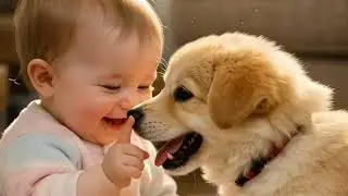 Their First Steps, Their Forever Friends 🐶👶 The Purest Childhood Bond