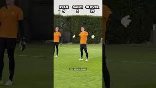 Goalkeeper challenge ft. Maty, Joe and Tom! 🧤😂 #socceroos #training #shorts