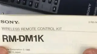 Sony RM DM1K wireless remote control kit for Discman unboxing & review
