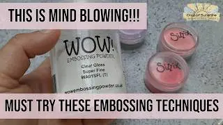 🔥🔥 MUST TRY THIS EMBOSSING TECHNIQUE!! #cardmaking