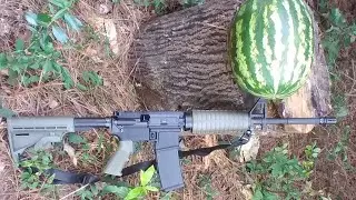 Watermelon VS Ar-15 5.56 Green Tip.(Subscribe to my channel)
