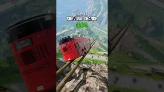 Which Car Can Make It To The End Of The Zip Line? 🧐 BeamNG.drive
