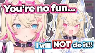 Mococo had a fun idea but Fuwawa refused to do it