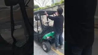 10L0L EZGO Golf Cart Waterproof Cover with Doors 2 Passengers🛺🛺#golf#golfcart#golfer#golfswing