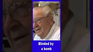 BLINDED BY A BOMB, PRAYING TO GET HIS EYESIGHT BACK