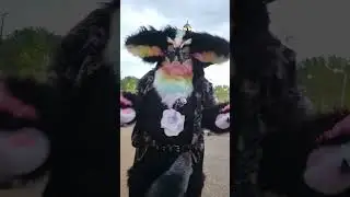 ASTL DAY ONE! #antizoo #furry #fursuit #dinomask