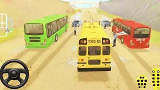 Racing Multiplayer Bus Mountain Uphill Driving - Bus Simulator Game - Android Gameplay