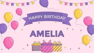 Happy Birthday Picture Frame for Amelia