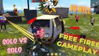 Free fire game play solo vs solo 19 kill