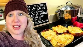 👩‍🍳LARGE FAMILY COOKING | Creamy Baked Chicken Spaghetti Squash | Keto, Low Carb, THM Recipes!