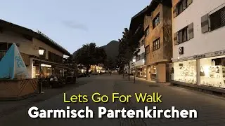 Garmisch-Partenkirchen Germany 4K Walking Tour | Relaxing ASMR Travel Video 2025