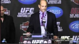 UFC 118 Post Fight Press Conference Fail