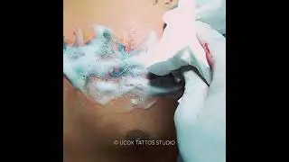 LETTERING & WATERCOLOR TATTOO by UCOX TATTOS | Yogyakarta - Indonesia #shorts