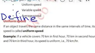 Types of Speed||Class 7th Science Chapter 8||Uniform Speed
