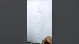 How to draw Father holding his  daughter's hand drawing.🤗